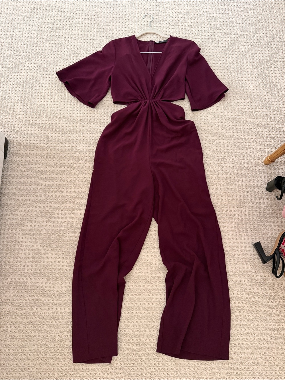 Women's Zara Plum Twist-Front Jumpsuit